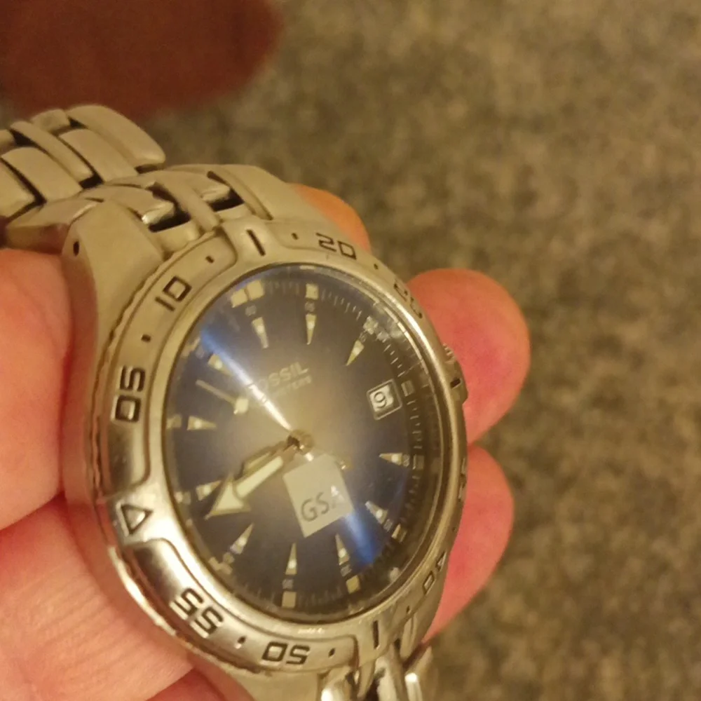 Fossil PR 5187 blue face GSA mens watch